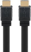 goobay High Speed HDMI 2.1 Flachkabel mit Ethernet/LAN in Schwarz für 8K / 60 Hz - Bild 1