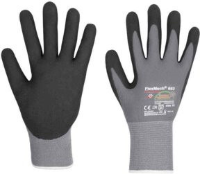 Honeywell FlexMech 663 Nitril-Arbeitshandschuhe in Grau, Größe M - Bild 1