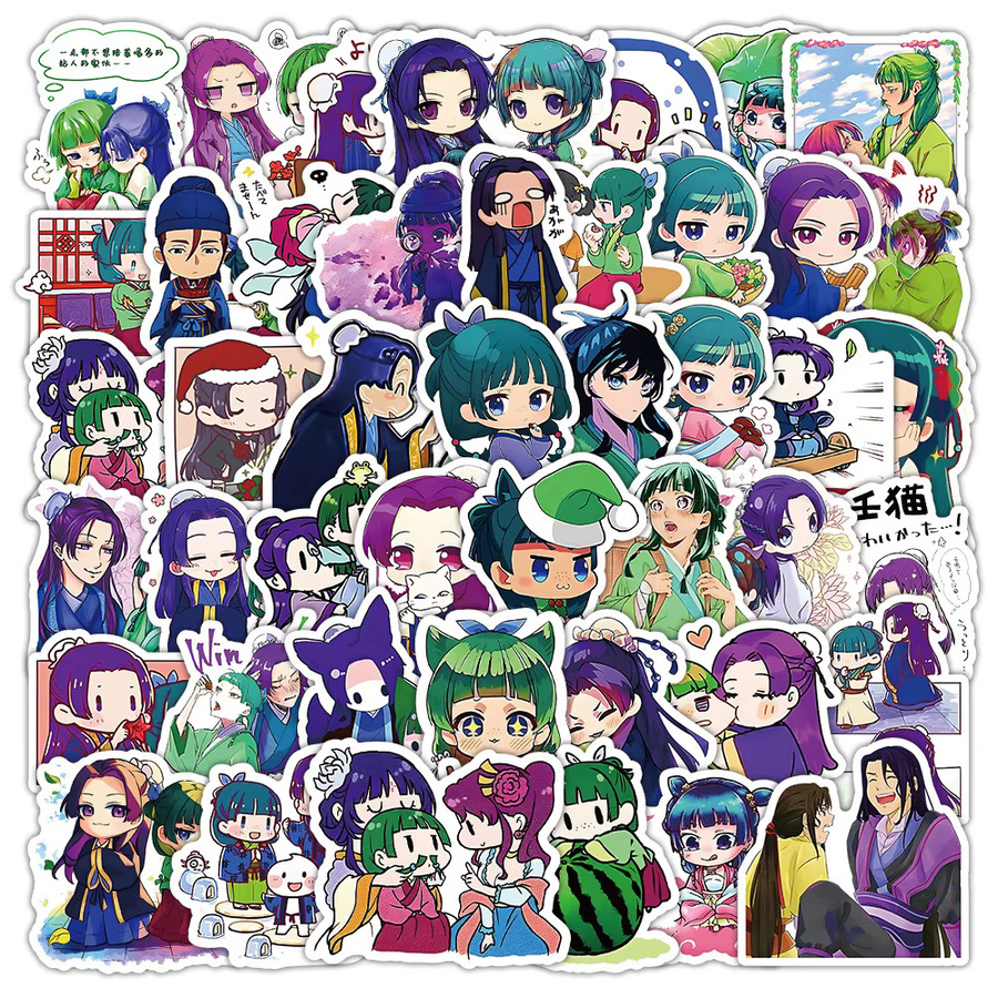 Bandai Apothecary Diaries Anime Aufkleber Set Maomao Cartoon Sticker in Multicolor - Bild 2