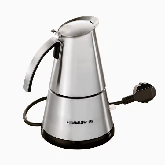 Rommelsbacher EKO 364/E ElPresso mini Siebträgermaschine in Silber aus Edelstahl und Kunststoff mit Auto-Shutoff - Bild 4