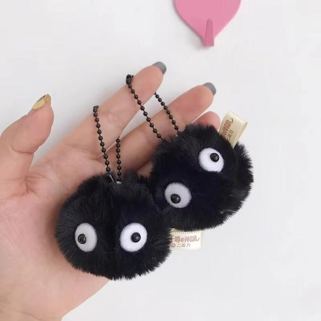 Anhänger Brikettpuppe Plüsch, Schwarz, Unisex - Bild 1