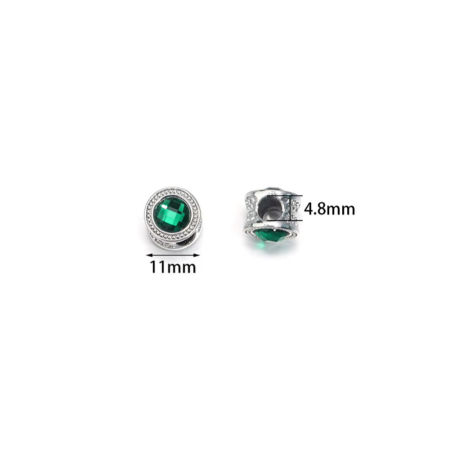 Louleur Spacer Perlen, Legierung, Strass, Barrel, Großes Loch - Bild 4