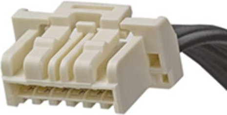 Molex Buchsengehäuse-Kabel 1 Reihe in Beige oder Weiß - Bild 1