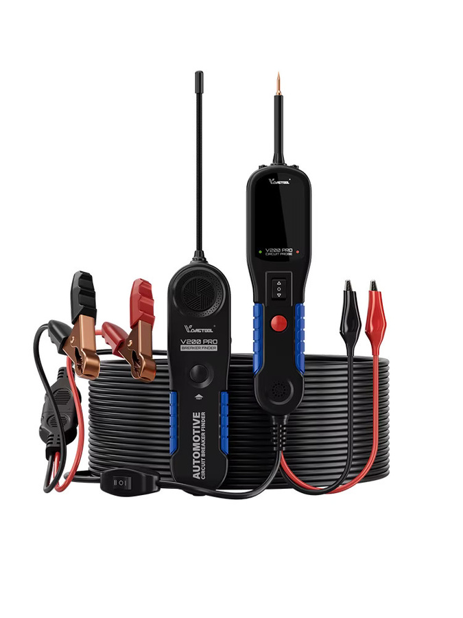 VDIAGTOOL V200PRO Kit Kfz-Stromkreisprüfer 12/24V mit 12m Kabel für Relais, Sicherungen, Kraftstoffeinspritzung und Schalterfinder, Schwarz - Bild 5