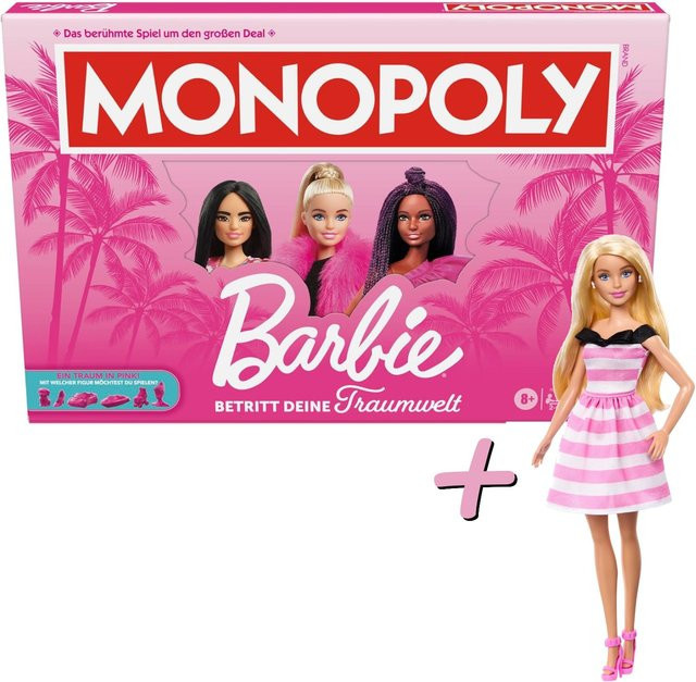 Hasbro Monopoly Barbie Brettspiel Set ab 8 Jahren - Bild 1