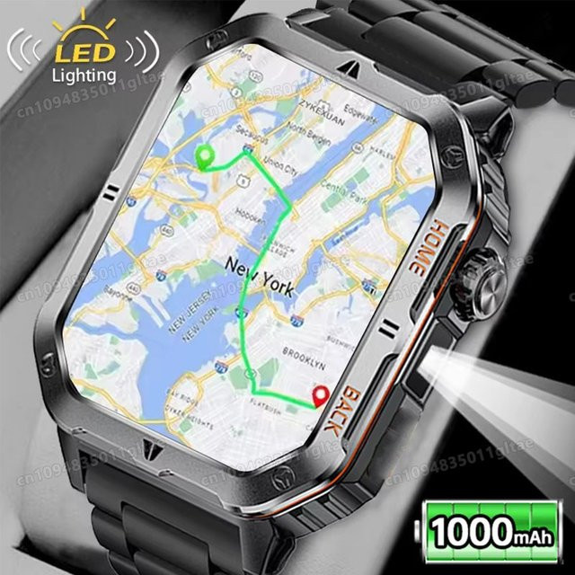 Ola Esporte Smartwatch, GPS, Bluetooth, 3 ATM, Herren, Schwarz - Bild 1