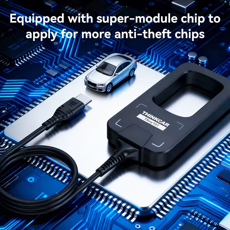 THINKCAR TKEY 101 Universeller Autoschlüssel-Programmierer in Schwarz mit 6 Fernbedienungen zur Programmierung von Auto-Diebstahlschutzsystemen für MUCAR 892BT und 689BT - Bild 3
