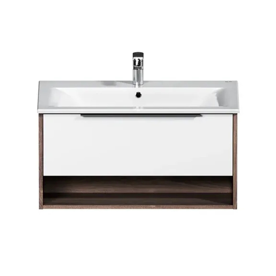 AM.PM Waschtischunterschrank mit Becken in Weiß glänzend, Wandmontage, Breite: 80 cm - Bild 2