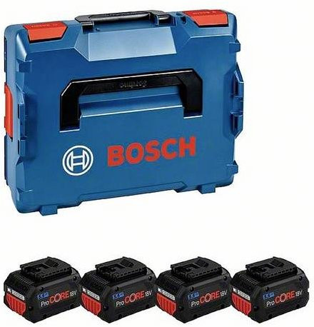 Bosch Professional ProCORE 18V Akku-Set 4er Pack 5,5 Ah in L-BOXX Blau - Bild 1