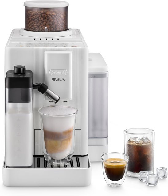 De'Longhi Rivelia Start Kaffeevollautomat Arctic White EXAM420.55.WXL mit Touch-Display, Cold Brew Funktion und 1,4 l Wassertank - Bild 1