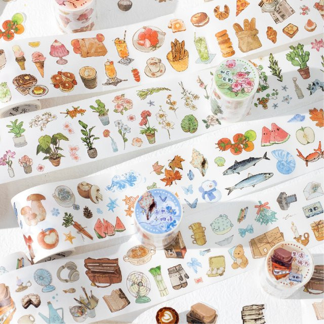 Journal GO Washi Tape Multicolor für Scrapbooking und Journaling B/L: 6 mm x 200 cm - Bild 1