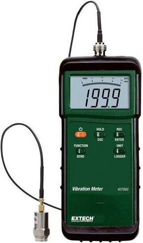 Extech 407860 Hochleistungs-Schwingungsmessgerät in Schwarz - Bild 1