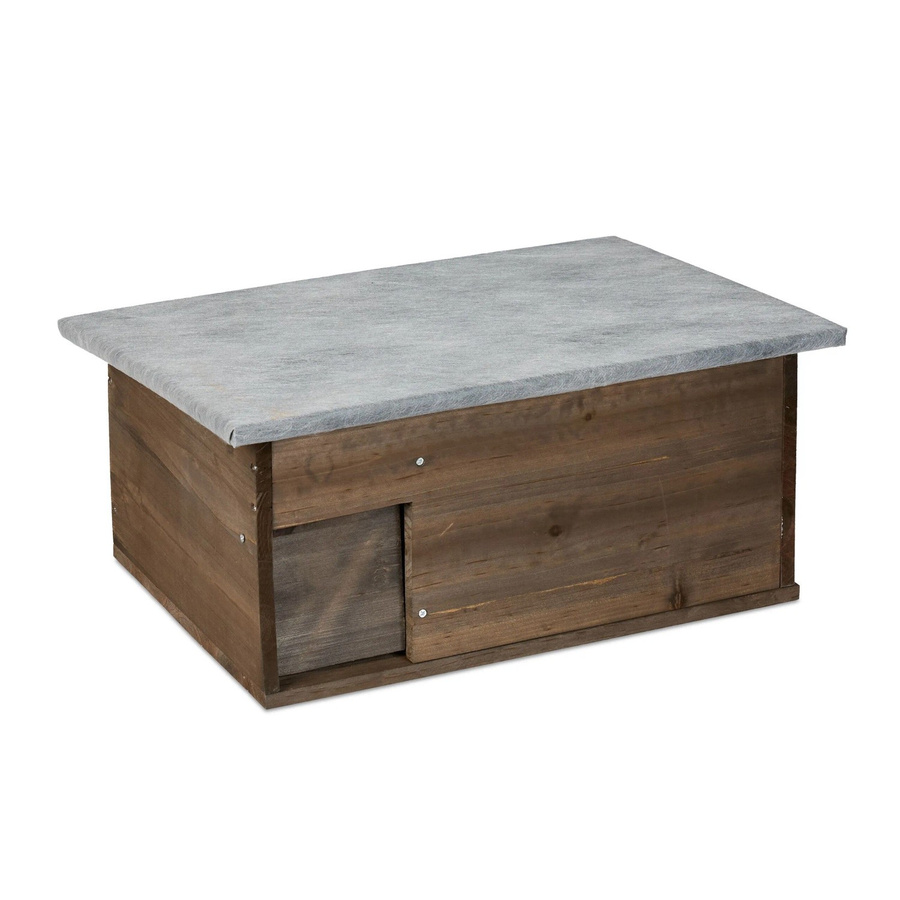 Relaxdays Igelhaus Bausatz aus Tannenholz in Braun, wasserdicht, B/T/H: 46 x 21 x 34 cm - Bild 2