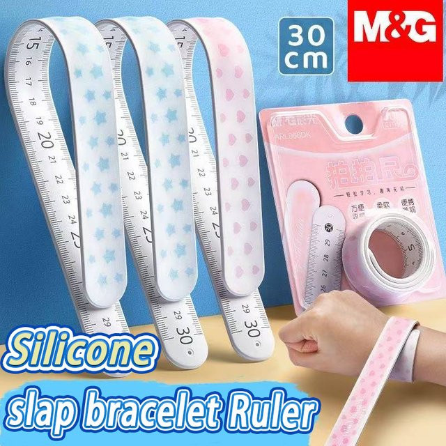 M&G Silikon-Slap-Lineal zum Umklappen, 30 cm langes Slap-Armband-Lineal für Kinder - Bild 1
