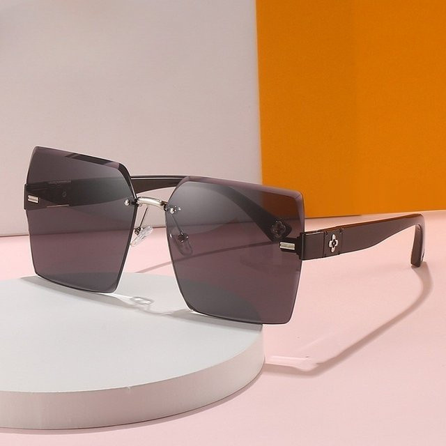 BMAD Sonnenbrille, quadratisch, randlos, Unisex, Farbverlaufslinse - Bild 1