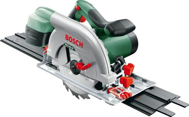 Bosch Handkreissäge PKS 66 AF in Grün und Schwarz mit 1600 W Leistung und 190 mm Sägeblatt - Bild 1