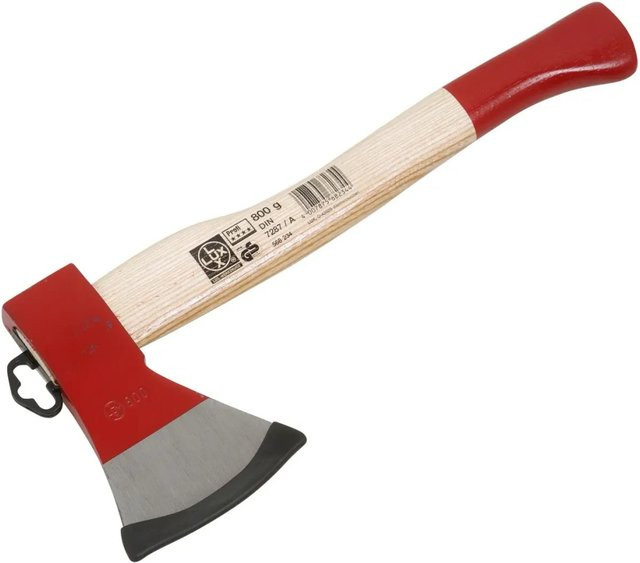 LUX-TOOLS Beil Comfort aus Stahl mit Esche-Stiel, 38 cm, 800 g - Bild 1