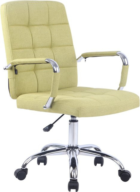 TPFLiving Bürostuhl Deal V1 in Grün mit Stoffbezug, drehbar und mit Armlehnen, B/T/H: 63 x 59 x 120 cm - Bild 1