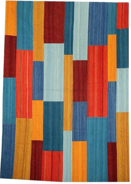 Kayoom Kurzflorteppich Radical 335 Handgewebter Jacquard Kilim mehrfarbig B/L: 80 x 150 cm - Bild 1