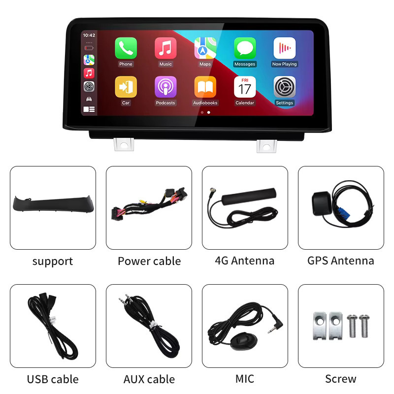 STWEI Android Auto Video Player mit Wireless CarPlay und Bluetooth für BMW 1Serie F20 F21 (2013-2016) in Schwarz - Bild 6