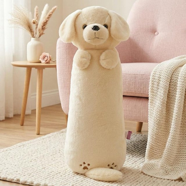 Yiran toy Husky Katze Plüschkissen, 90cm, Weiß - Bild 1