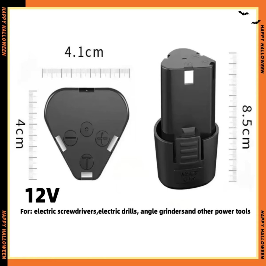 Wiederaufladbarer 12 V 4000 mAh Lithium-Ionen-Akku mit Ladegerät für Elektroschrauber, Bohrmaschinen und Mini-Winkelschleifer mit 18650-Zellen - Bild 4