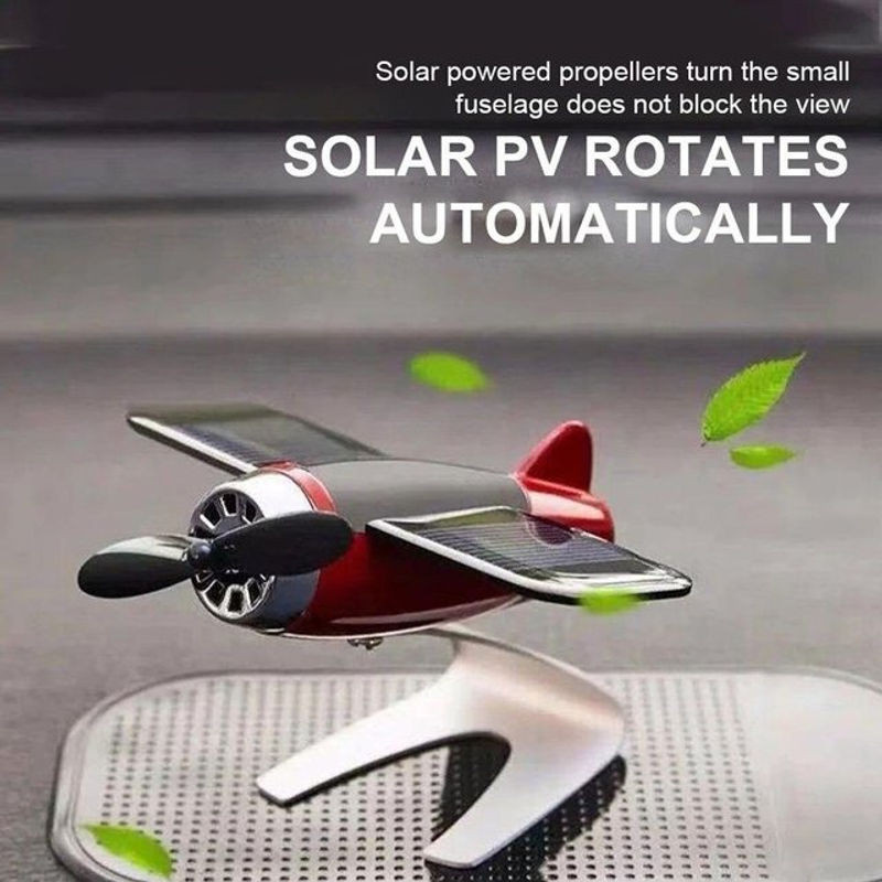 Wucifang Bags Solarflugzeug Dekoration aus Harz für Auto Innenraum und Schreibtisch - Bild 1