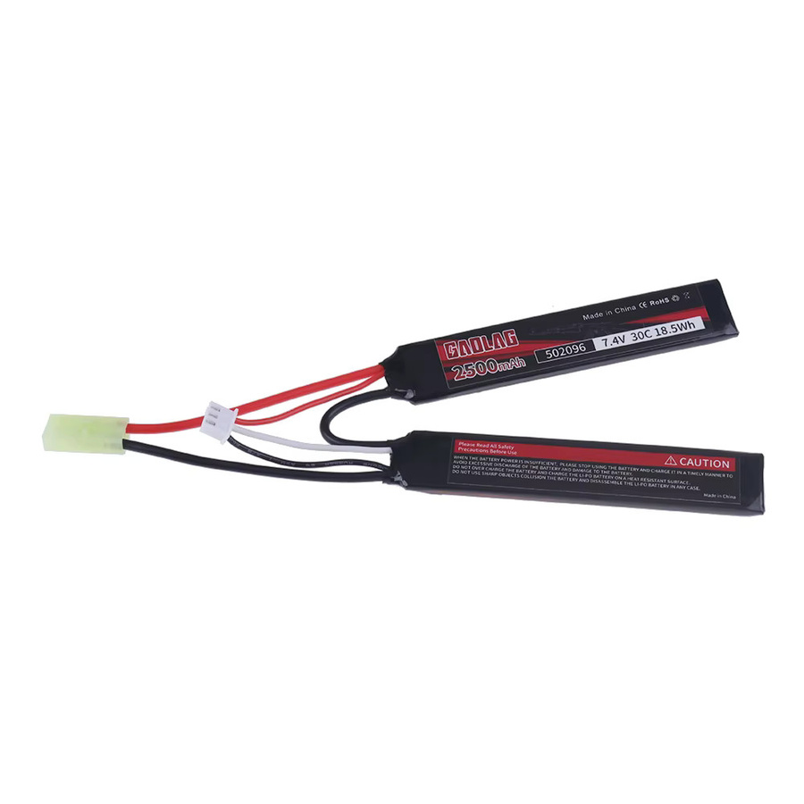 RC.BURST Li-Ion Akku für RC-Spielzeugpistolen, 7,4 V 11,1 V, 2500 mAh, Schwarz, USB-C - Bild 1