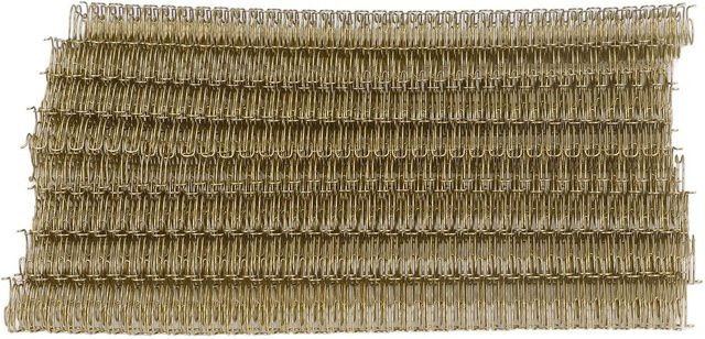 100 Stück Doppelschleife Drahtbinderücken von Painter in Leichtbeige, 12,7 mm Durchmesser, 3:1 Teilung, 34 Schlaufen für A4-Papier mit 100 Blatt Kapazität - Bild 1