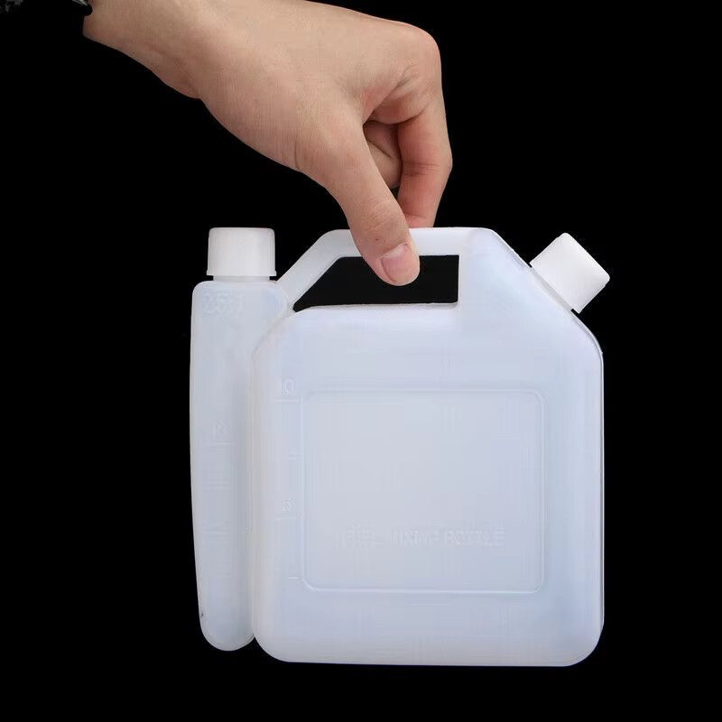 VIBRATITE Öltopf Mischflasche für 2-Takt Benzin und Kraftstoff, 1 l, Weiß - Bild 3