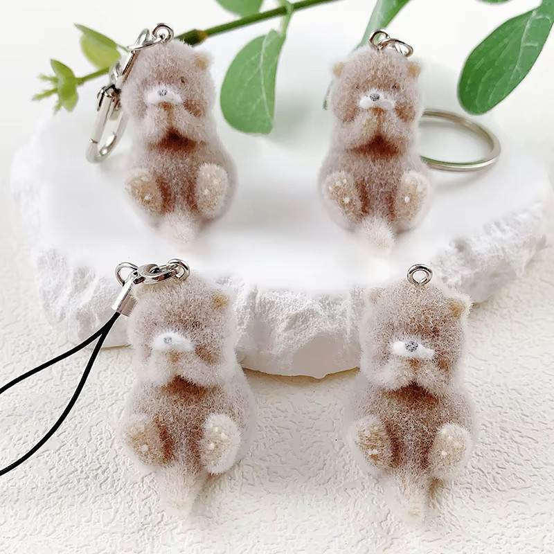 SayMakerLace Schlüsselanhänger, Otter-Anhänger, 3D-beflockt, Unisex - Bild 2