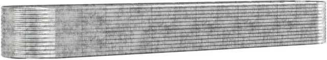Furnicato Hochbeet aus pulverbeschichtetem Stahl in Silber, B/T/H: 554 x 100 x 68 cm - Bild 1