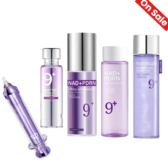 Numbuzin No.9+ NAD+ PDRN Set, Lifting-Seidenessenz, Toner & Augencreme, Reife Haut - Bild 1