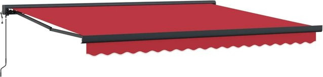 vidaXL Markise Rot aus Polyester und Aluminium B/T/H: 400 x 300 x 165 cm - Bild 1