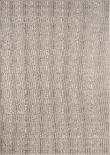 In- & Outdoor-Teppich Verona in Beige und Weiß, Boho-Design, pflegeleicht und fußbodenheizungsgeeignet, Breite: 80 cm, Länge: 250 cm - Bild 1