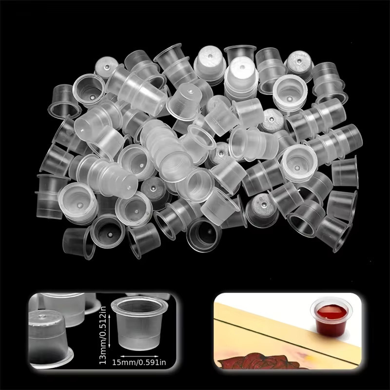 JC TATTOO Einweg Tattoo Ink Cups, Transparent - Bild 5
