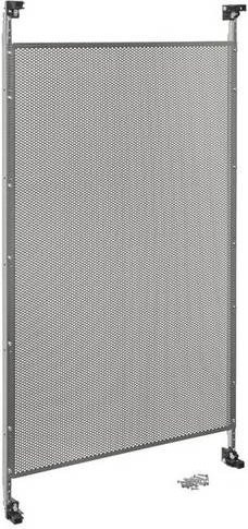 Hager UN62TN Einbausatz univers FW Media mit Lochblech Montageplatte in Silber, B/H: 90 x 50 cm - Bild 1