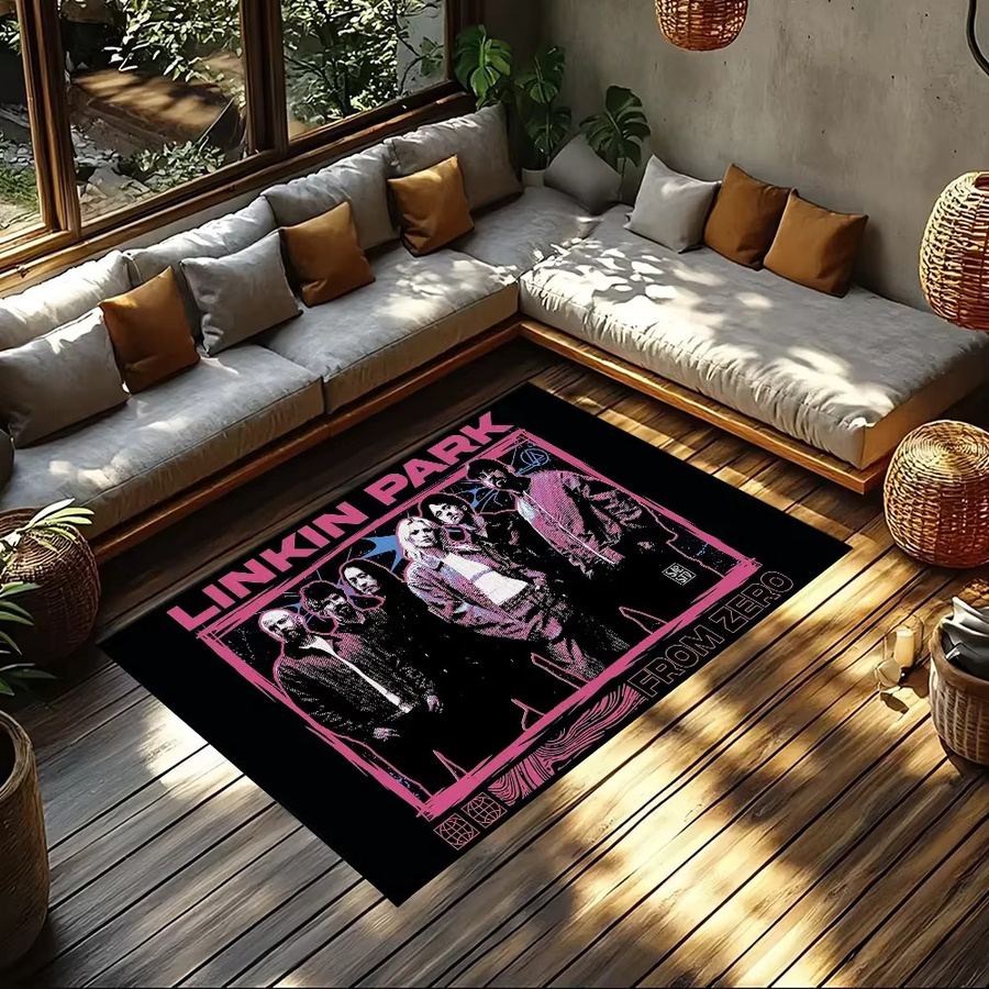 From Zero L-linkin Classic Park kleiner Teppich, rutschfest und saugfähig, Multicolour, B/T: 60 x 40 cm - Bild 2