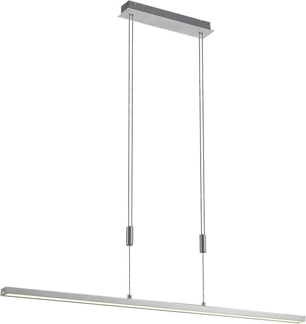 Lucande Myron LED Pendelleuchte Modern in Aluminium Grau, Dimmbar, Höhenverstellbar - Bild 1
