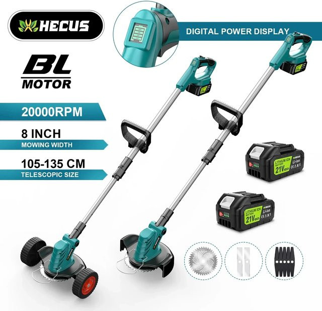 G Profil 8 Zoll bürstloser elektrischer Rasenmäher und Akku-Rasentrimmer für Makita 18V LXT Akku - Bild 1
