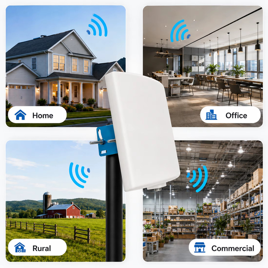 SignalPlus Dual-Band Outdoor WLAN-Richtantenne 2,4GHz und 5,8GHz mit 15dBi Gewinn in Weiß - Bild 3