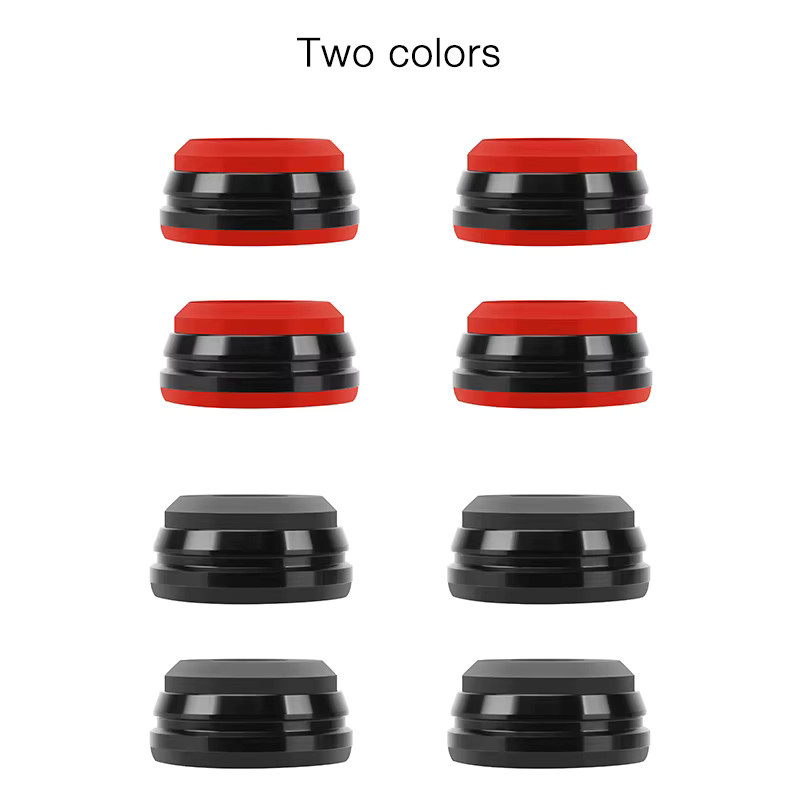 yinyu Isolationsfüße für Lautsprecher und Subwoofer aus Aluminium und Silikon, 4er-Set, Schwarz - Bild 5