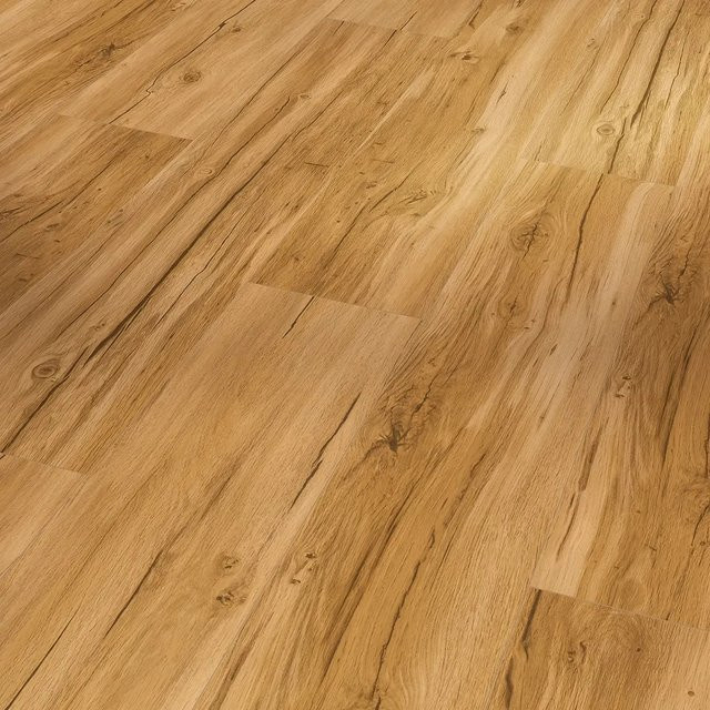 Parador Vinylboden Basic 5.3 Eiche Memory Natur in Braun mit Click-System und Holzoptik - Bild 1