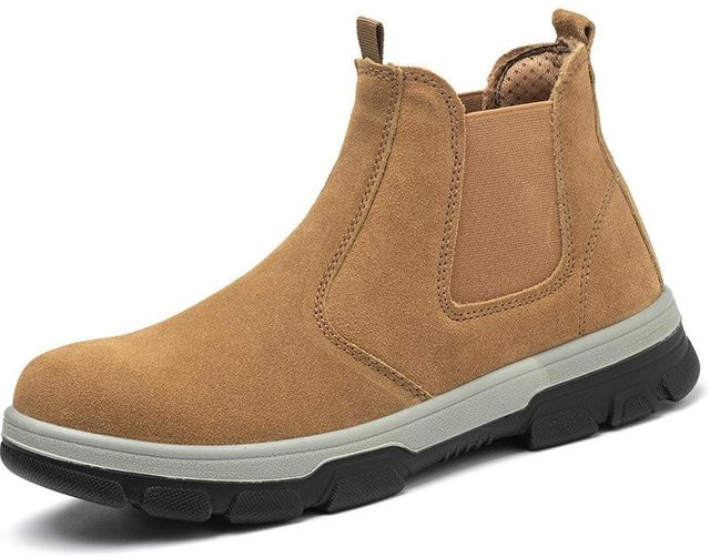 Avant-garde Schweißer Arbeitsschutzschuhe für Herren aus Leder, braun, Größe 46 - Bild 1