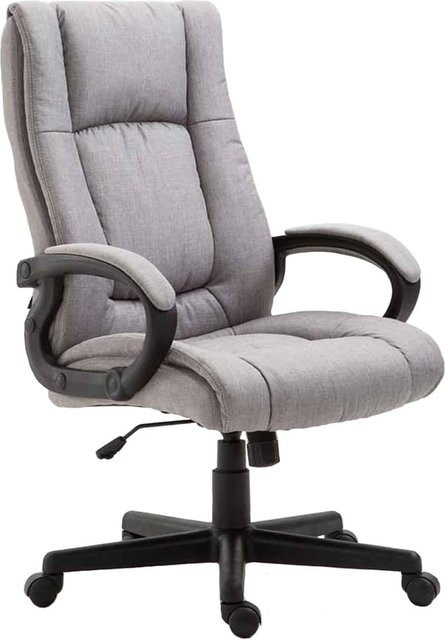 CLP Bürostuhl Sparta ergonomischer Drehstuhl mit Wippfunktion und Höhenverstellung in Grau aus Stoff - Bild 1