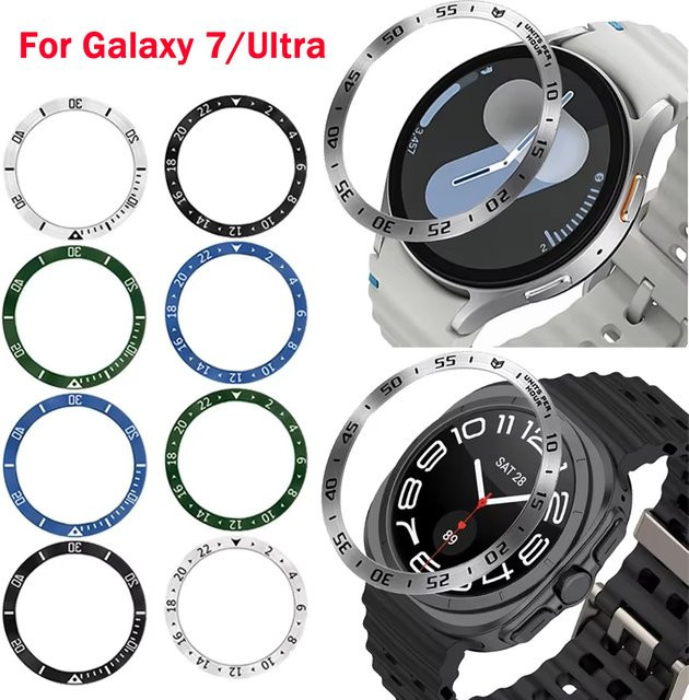 OAKCHARM Uhrenarmband Metall-Lünettenring für Samsung Galaxy Watch 7 Ultra 47 mm, Unisex - Bild 1