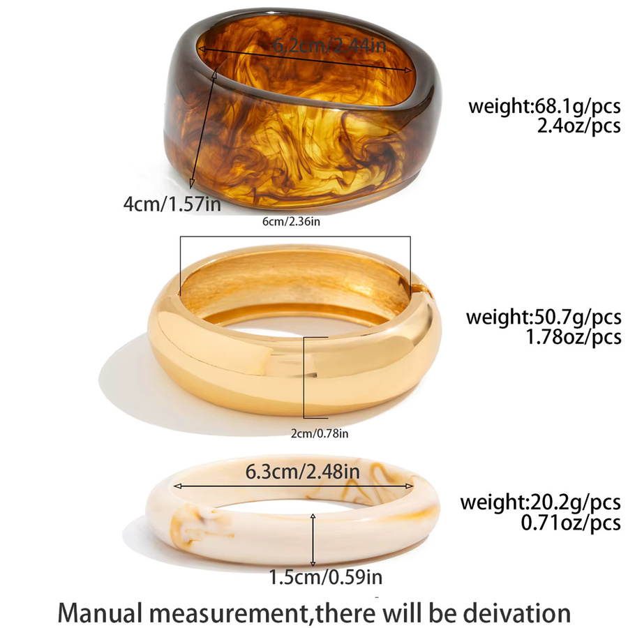 Salircon Armband, Harz, Beige, Damen - Bild 5