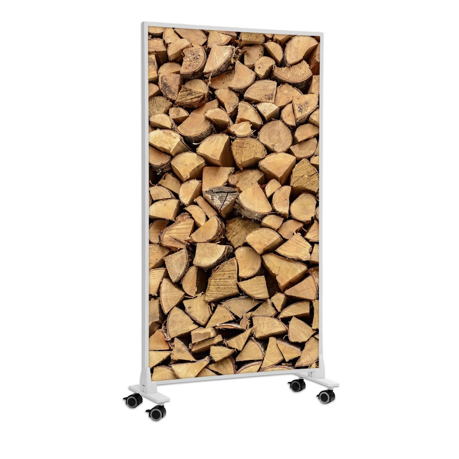 Könighaus Infrarotheizung Holzstapel in Weiß mit 450 W - Bild 2