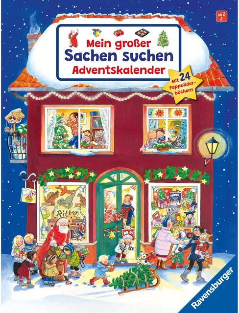 Ravensburger Sachen suchen Mein großer Adventskalender Lernbuch - Bild 1