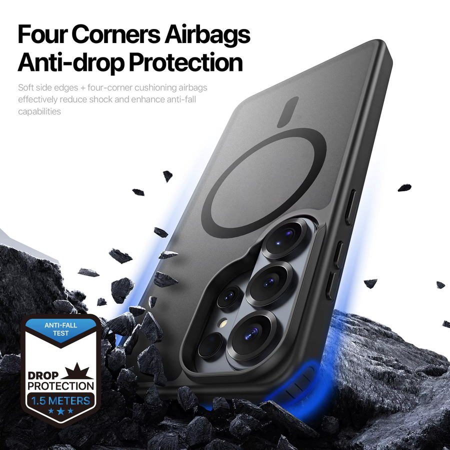 DUX DUCIS Magnetische Anti-Drop Schutzhülle für Samsung Galaxy S26 Ultra und S26 Plus mit matter Rückseite in Mehrfarbig/Grau - Bild 5